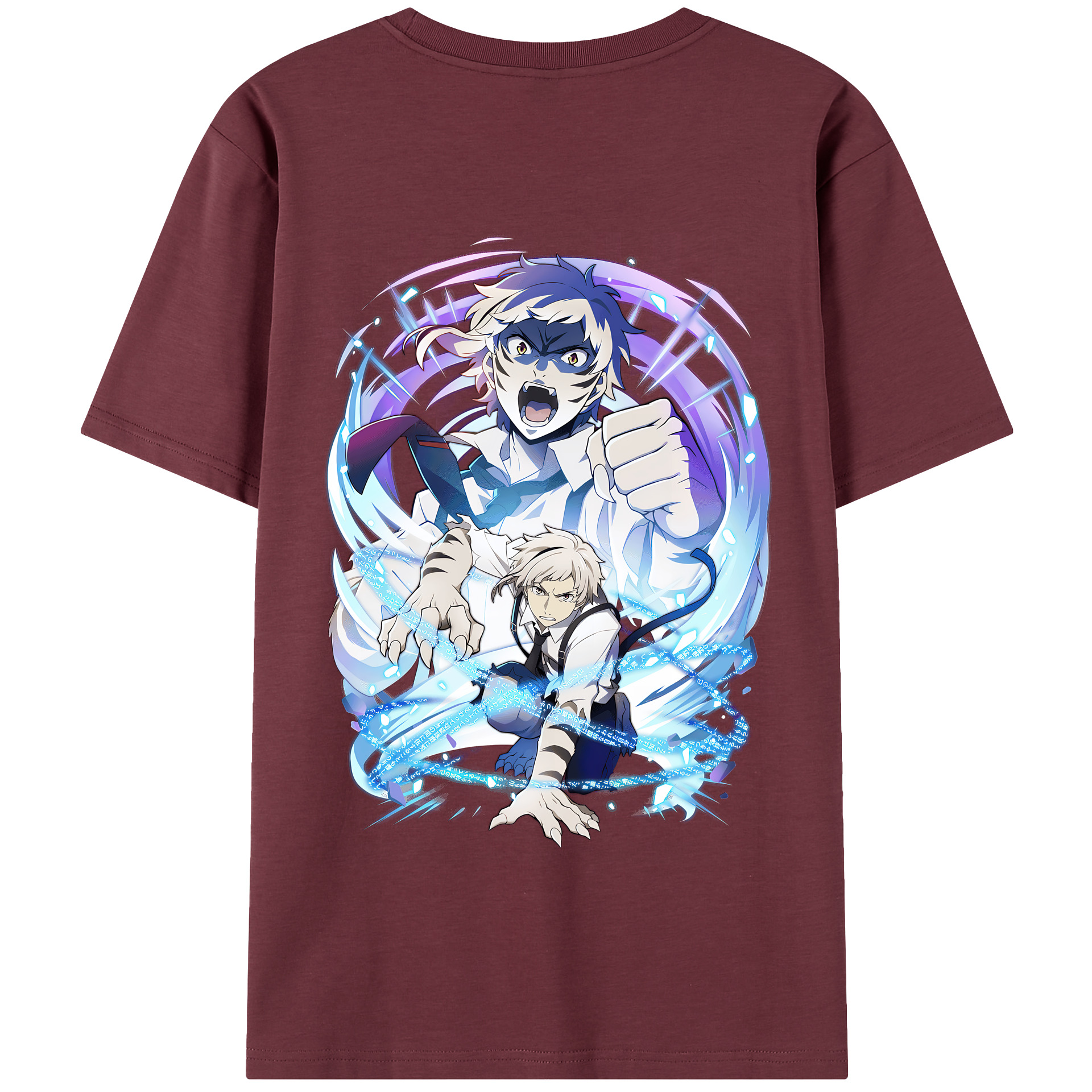 （画像用） 文豪ストレイドッグス Bungo Stray Dogs 綿100％半袖Tシャツ（背面プリント）